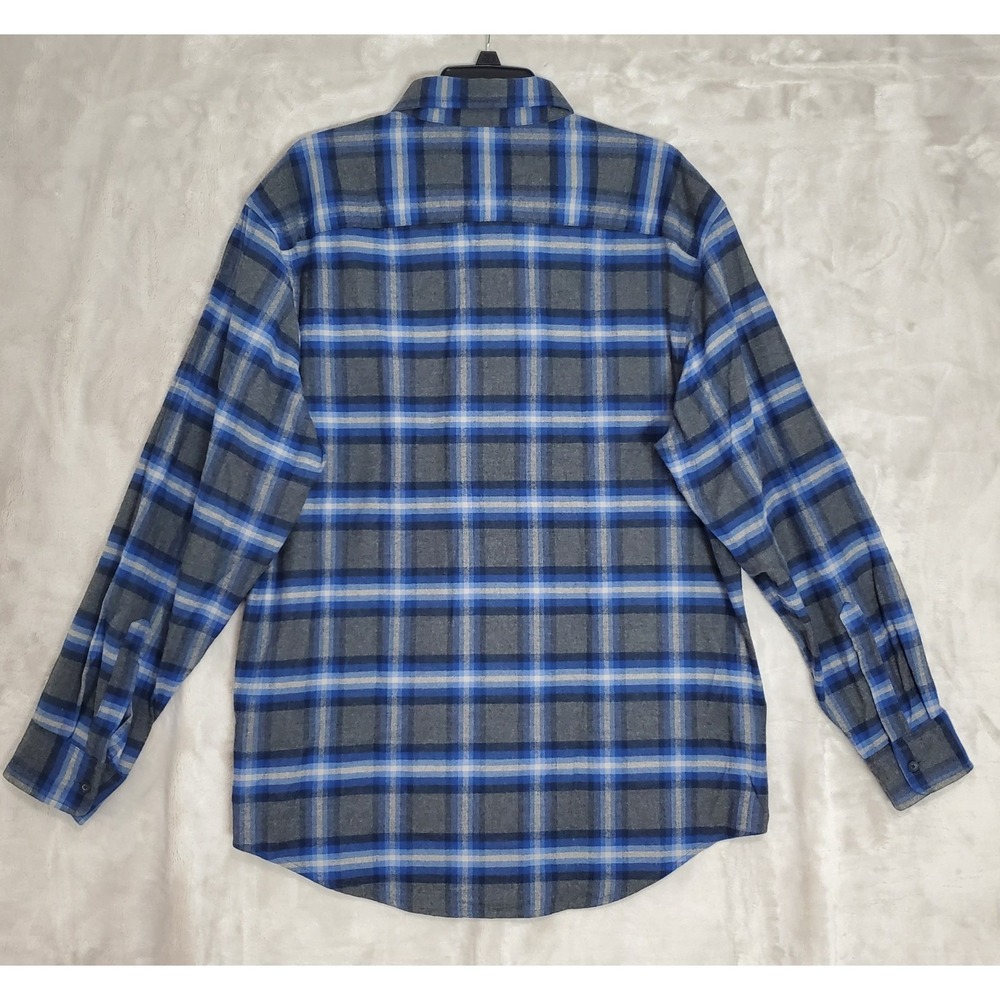 Pendleton Shirt Mens Large Blue Plaid Mason Flannel Button Up Outdoors Work NWT - Picture 5 of 7
